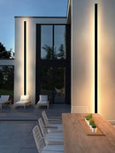 IP65 Modern Outdoor LED Wall Lamp for Porch Garden Staircase, Ljojo Linear Strip Lighting