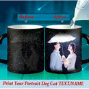 Ljojo Magic Photo Mug Customized with Your Image and Text - Ceramic Tea Cup