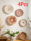 Boho Hand Woven Wall Basket for Home Decor by Ljojo™