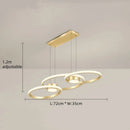Modern Minimalist Aluminum Led Chandelier Pendant Lamp for Dining Room Bedroom Living Room by Ljojo