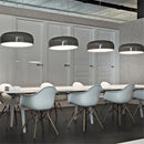 Ljojo Modern Aluminum Pendant Lamp in Black for Home and Office Lighting