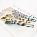 Gold Cutlery Set Stainless Steel Dinnerware Ljojo Tableware Party Kitchen Flatware