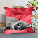 Cute Cat Print Pillowcase by Ljojo - Perfect for Home, Car, and Sofa