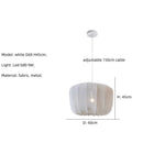 Ljojo Modern Fabric Pendant Lamp Minimalist Chandelier for Wabi Sabi Living Room