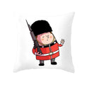 Ljojo London Cushion Cover: British Style Sofa Decor, Home Party Decoration Pillow Case