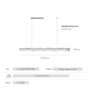 Ljojo Minimalist Long Strip Pendant Light for Full Spectrum Bar Lighting