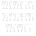 Ljojo 150ml Disposable Champagne Flutes Clear Toasting Glasses for Weddings