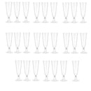 Ljojo 150ml Disposable Champagne Flutes Clear Toasting Glasses for Weddings