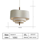 Ljojo Minimalist E27 Restaurant LED Ceiling Pendant Light Hanging Luminaire Home Decor Lamp
