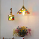 Ceiling Chandeliers Modern Tiffany Glass Pendant Light for Bedroom Kitchen - Ljojo