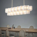 Ljojo LED Chandelier: Luxe Fingerprint Design for Living Room, Bedroom, Villa & Hotel Lobby