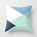 Ljojo Mint Green Geometric Animal Print Pillowcase for Home and Office Decor