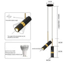 Ljojo LED Pendant Chandelier: Minimalist Spotlight Night Lamp for Bedroom and Living Room