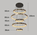 Ljojo LED Chandelier for Modern Dining Room - Indoor Ceiling Lighting