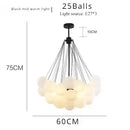 Bubble Led Chandelier Modern Gold Balls Glass Pendant Light for Dining Room by Ljojo