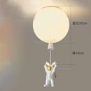 Ljojo Modern LED Astronaut Balloon Chandelier for Children's Nursery Room Decor