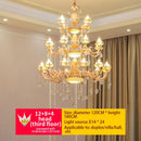 European Jade Lamp Crystal Pendant Lights French LED for Luxury Grand Hotel Staircase by Ljojo