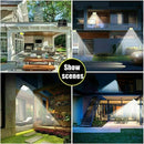 Ljojo 160COB Solar Outdoor Wall Lights Motion Sensor Remote Control 3 Mode Street Lights.