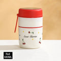 Ljojo Double-Layer Stainless Steel Thermal Lunch Box with Spoon and Bag