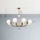Nordic Glass Led Chandelier for Dining Room Living Room Bedroom Home Decor Lighting - Ljojo