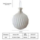 Retro Origami Pleated Chandelier for Children's Room by Ljojo