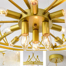 Crystal Glass Pendant Light LED Chandelier Modern Elegant Nordic Living Room Dining Bedroom by Ljojo