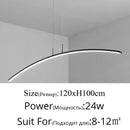 Ljojo LED Hanging Lamp Modern Pendant Lights for Dining Room Kitchen Bar