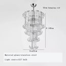 Ljojo Light Luxury Glass Chandelier for Living Room and Restaurant