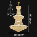 Ljojo Luxury Crystal Living Room Chandelier - Elegant Dining Room Pendant Lamp & Ceiling Light