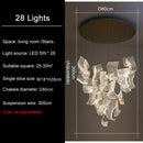 Large Chandeliers Modern Luxury: Ljojo Artistic Lighting for Living Room, Stairs, Art Decor