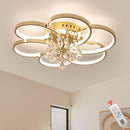 Chandelier Ceiling Lights - Modern LED Crystal Chandeliers by Ljojo - Gold/Chrome/Black - Living Bedroom