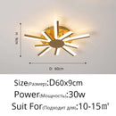 Modern Metal LED Ceiling Light for Living Dinning Room Master Bedroom by Ljojo