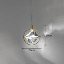 Crystal LED Small Chandelier Nordic Luxury Bedroom Hanging Lamp by Ljojo