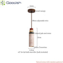 Japanese Wabi-sabi LED Stone Pendant Light for Home Decor | Square Columnar Shape Chandelier