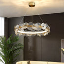 Ljojo Lotus Leaf LED Chandeliers: Modern Lighting Fixtures for Living Room, Bedroom, Dining Table.
