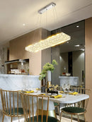 Ljojo Modern Art Decor Crystal LED Chandelier | Elegant Pendant Light for Living & Dining Room