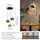 Industrial Minimalist Art Walnut Wood Clip LED Pendant Lights Chandelier for Home Decoration by Ljojo