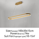 Modern LED Restaurant Chandelier Nordic Aluminum Pendant Light for Kitchen Living Room, Ljojo