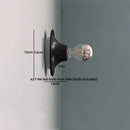 Ljojo LED Wall Light Mirror White Iron Bedside Wall Lamp