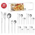 Ljojo 30-Piece Stainless Steel Cutlery Set for Dining Banquets