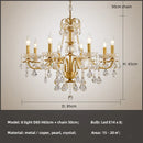 Ljojo Luxury Crystal Candle Chandelier Foyer Pendant Lights