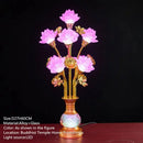 Ljojo LED Lotus Table Lamp: Illuminating Buddha's Presence in Worship Settings