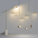 Ljojo Marble Floor Lamp: Modern Light Luxury LED Living Room Study Bedroom Decor