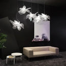 Italian Design White Butterfly Chandelier LED Dimming Pendant Light for Dreamy Atmosphere by Ljojo