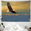 Eagle Sunset Sky Full Wall Tapestry Psychedelic Cloth Rug Home Decor Hanging - Ljojo