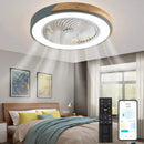 Ljojo Low Profile Wood Ceiling Fan with Remote Control for Modern Indoor Decor