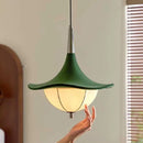Nordic Wabi Sabi Style Green Fabric Pendant Lights - Medieval Retro Chandelier by Ljojo