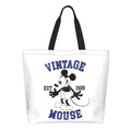 Ljojo Mickey Mouse Head Shoulder Bag - Large Capacity Stylish Women's Shopping Bag