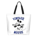 Ljojo Mickey Mouse Head Shoulder Bag - Large Capacity Stylish Women's Shopping Bag