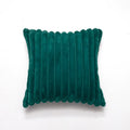 Ljojo Luxury Faux Fur Striped Pillow Covers White